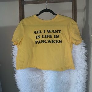 Cropped graphic tee by Zara